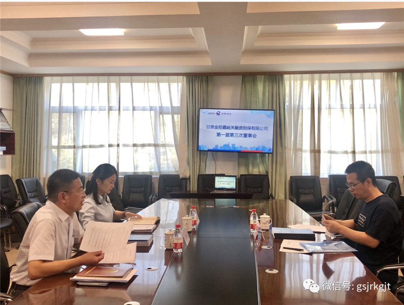 金控嘉峪关担保召开第一届董事第三次会议暨2020年度股东会